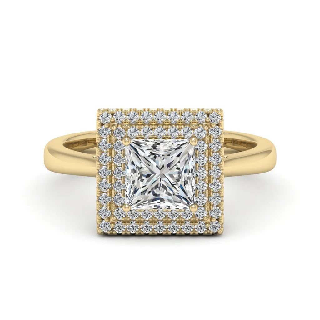 1.58 d.e.w cts Heather Moissanite Ring
