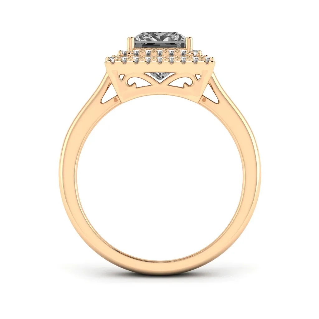 1.58 d.e.w cts Heather Moissanite Ring