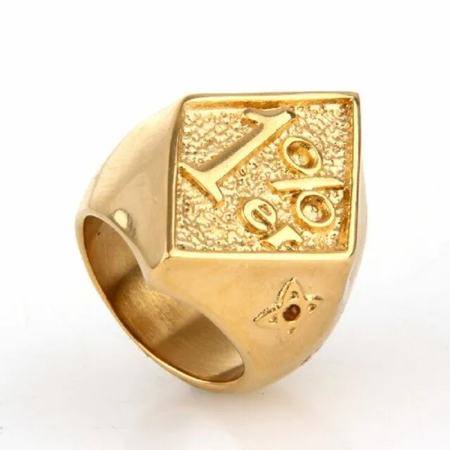 1%er One Percent Outlaw Biker Stainless Steel Ring