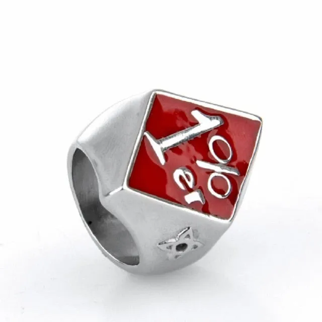 1%er One Percent Outlaw Biker Stainless Steel Ring