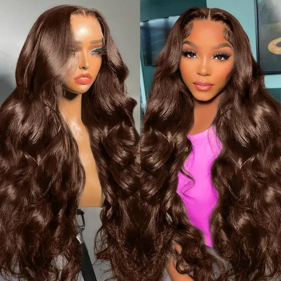 【30" Super Sale】Minimalist Color Series Glueless 13x4 Lace Front Pre-Bleached Knots Blonde and Brown Highlight Colored Body Wave/Straight Human Hair Wig