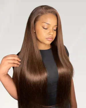 【30" Super Sale】Minimalist Color Series Glueless 13x4 Lace Front Pre-Bleached Knots Blonde and Brown Highlight Colored Body Wave/Straight Human Hair Wig