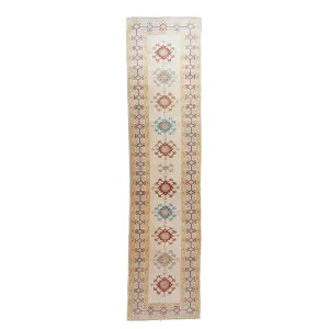 4994 Handwoven Vintage Rug 3'4x12'11