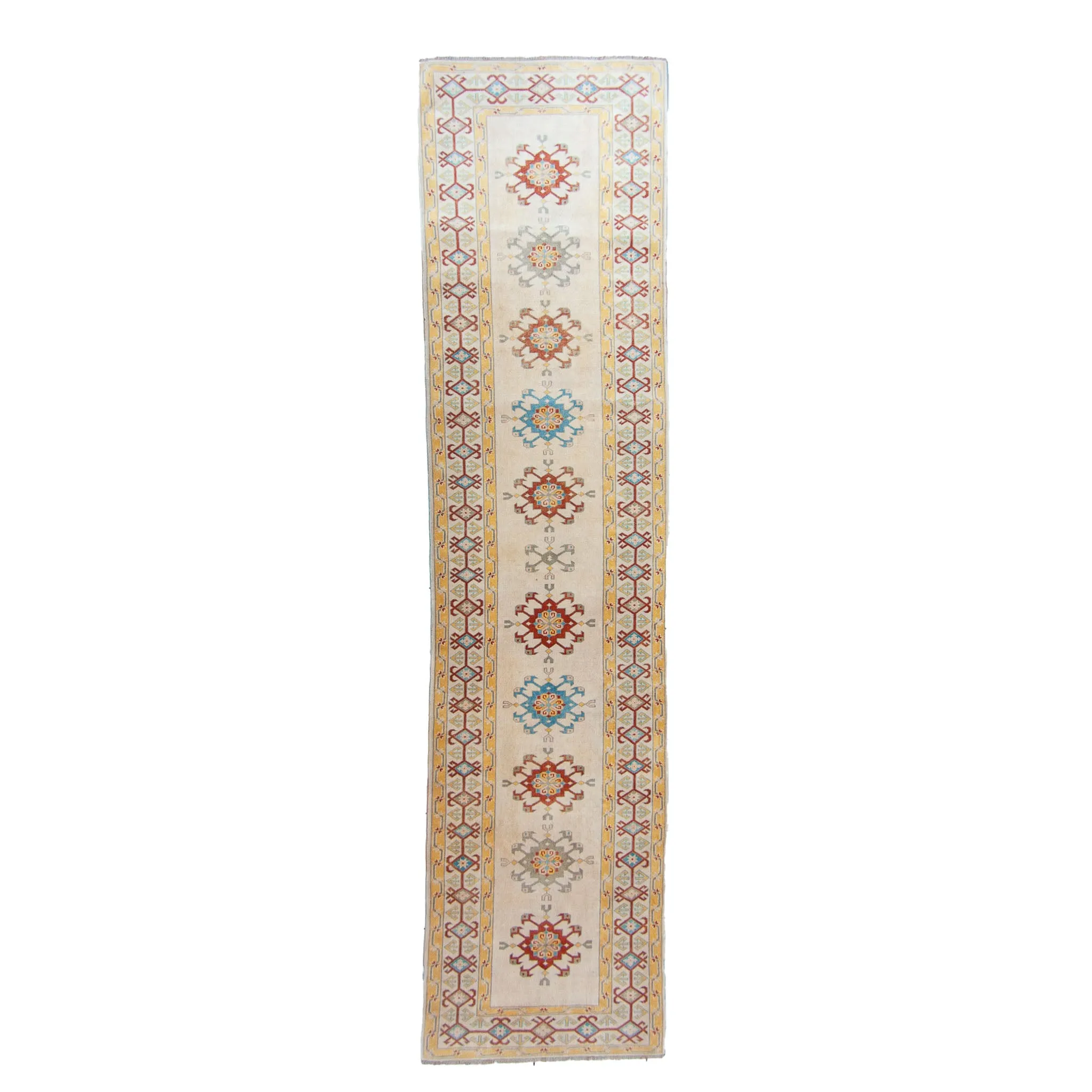 4994 Handwoven Vintage Rug 3'4x12'11