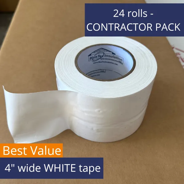 4" White Vapor Barrier Multi-Use Tape