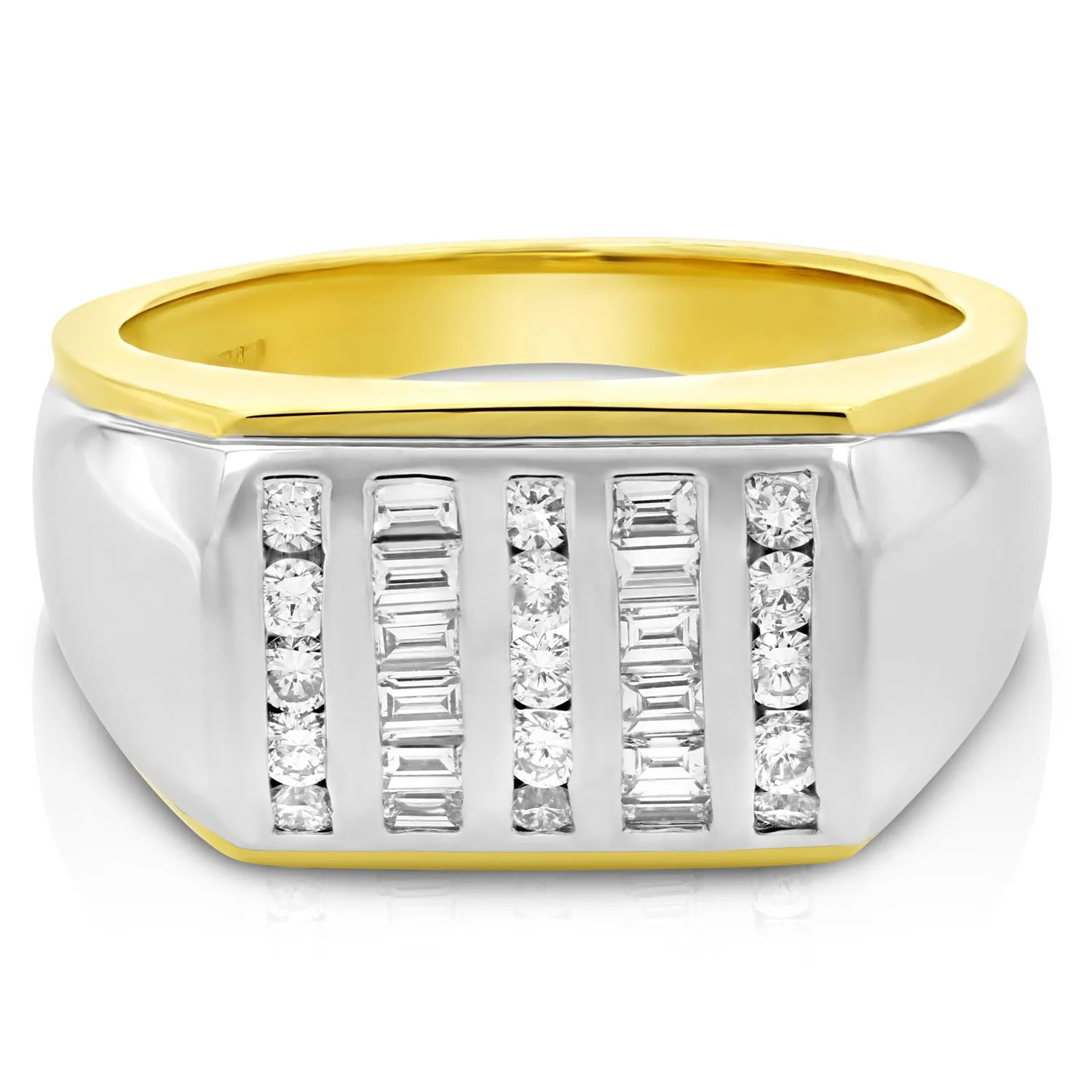5/8 cttw Baguette Diamond Wedding Band in 18K White Gold