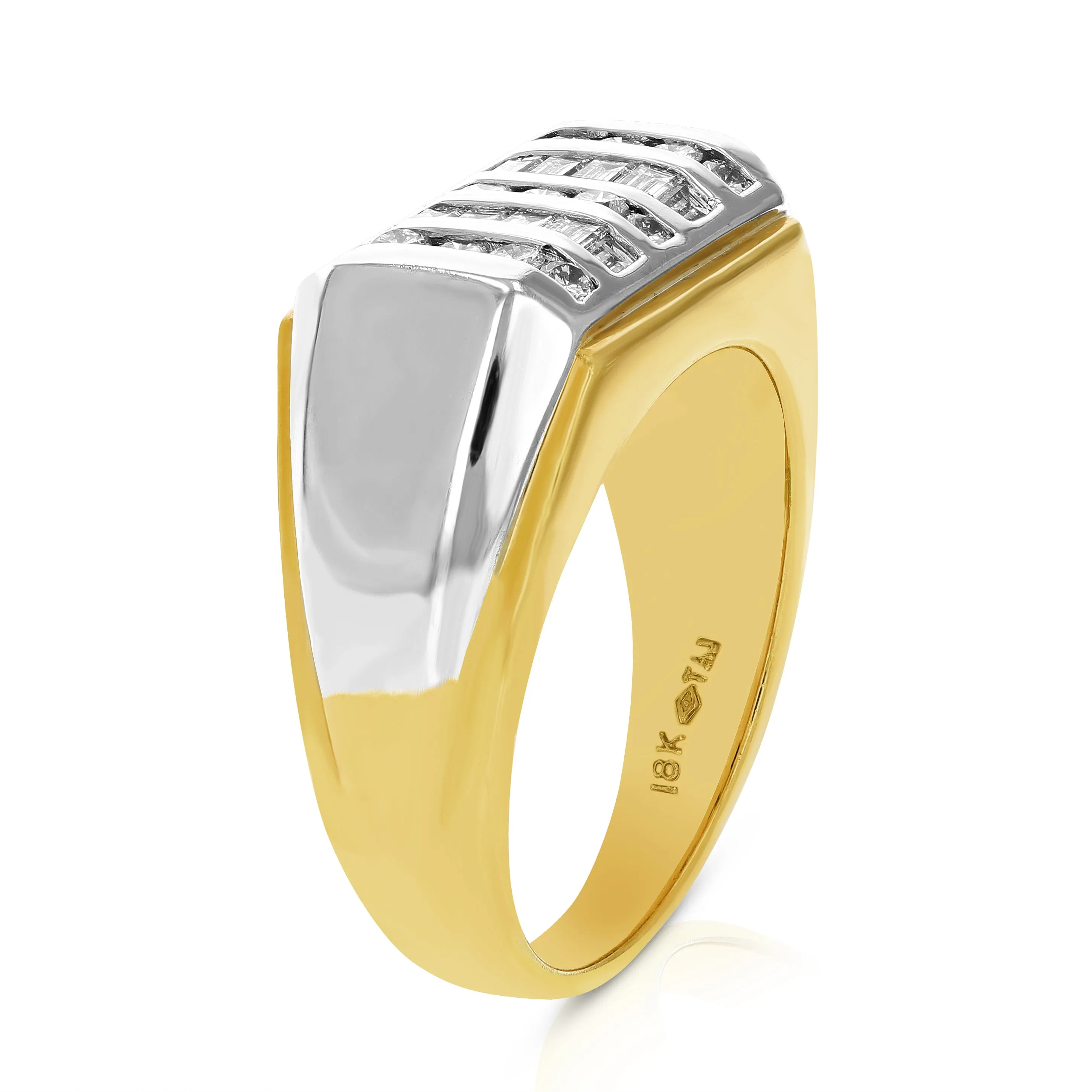 5/8 cttw Baguette Diamond Wedding Band in 18K White Gold
