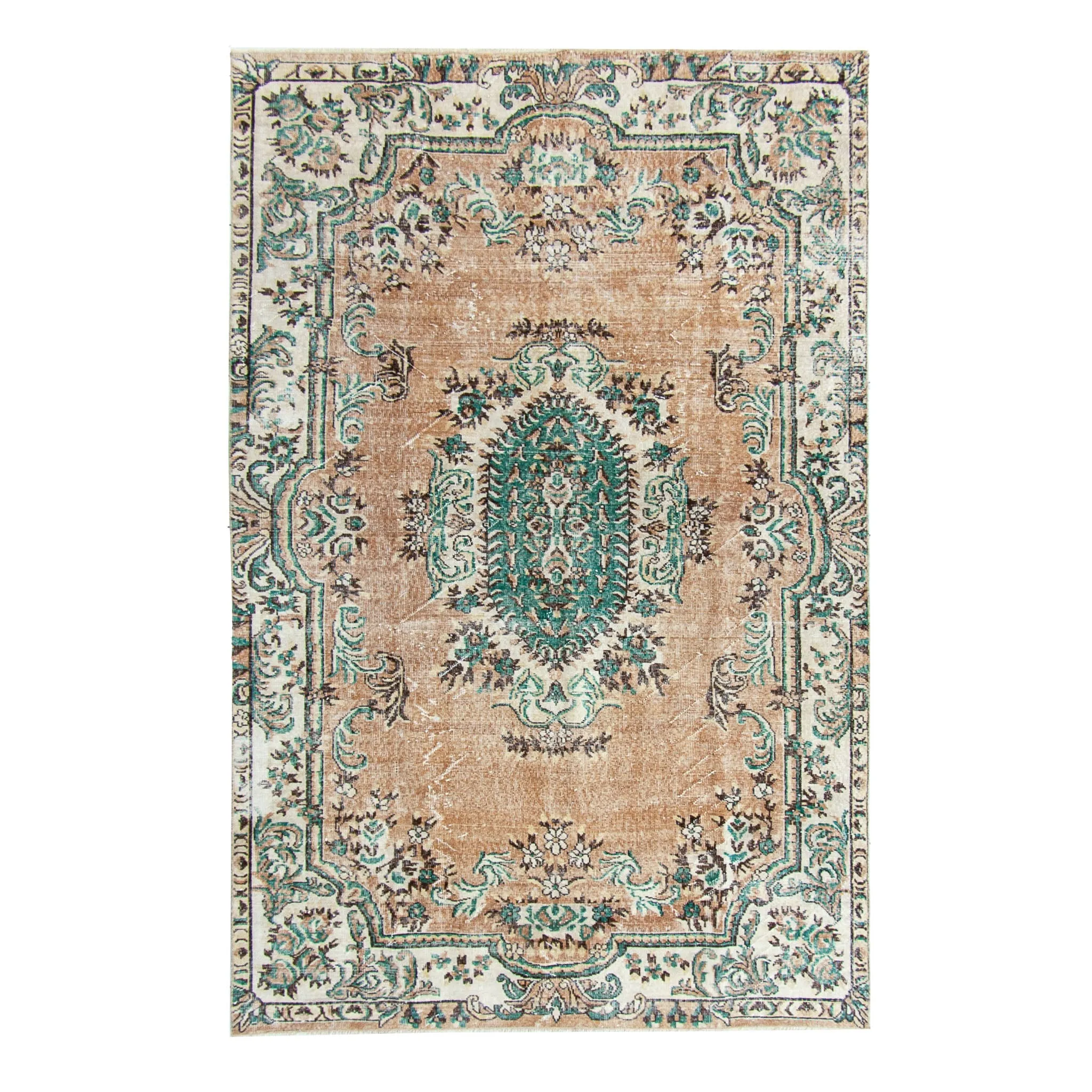 6063 Handwoven Vintage Rug 6'3x9'6