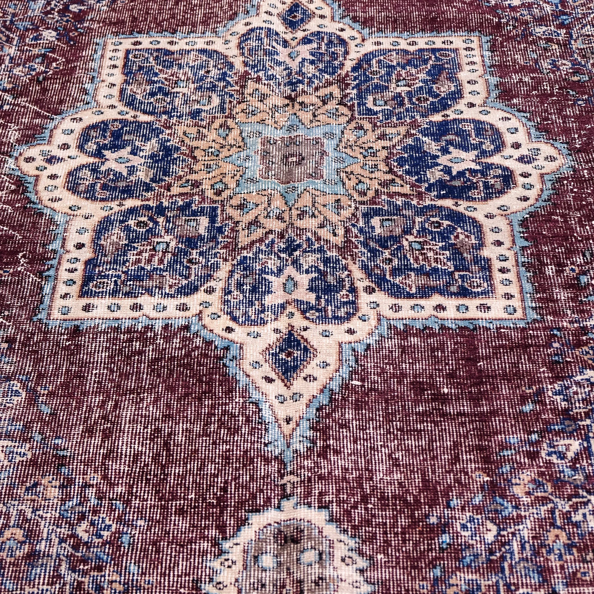 6071 Handwoven Vintage Rug 7'2x9'6
