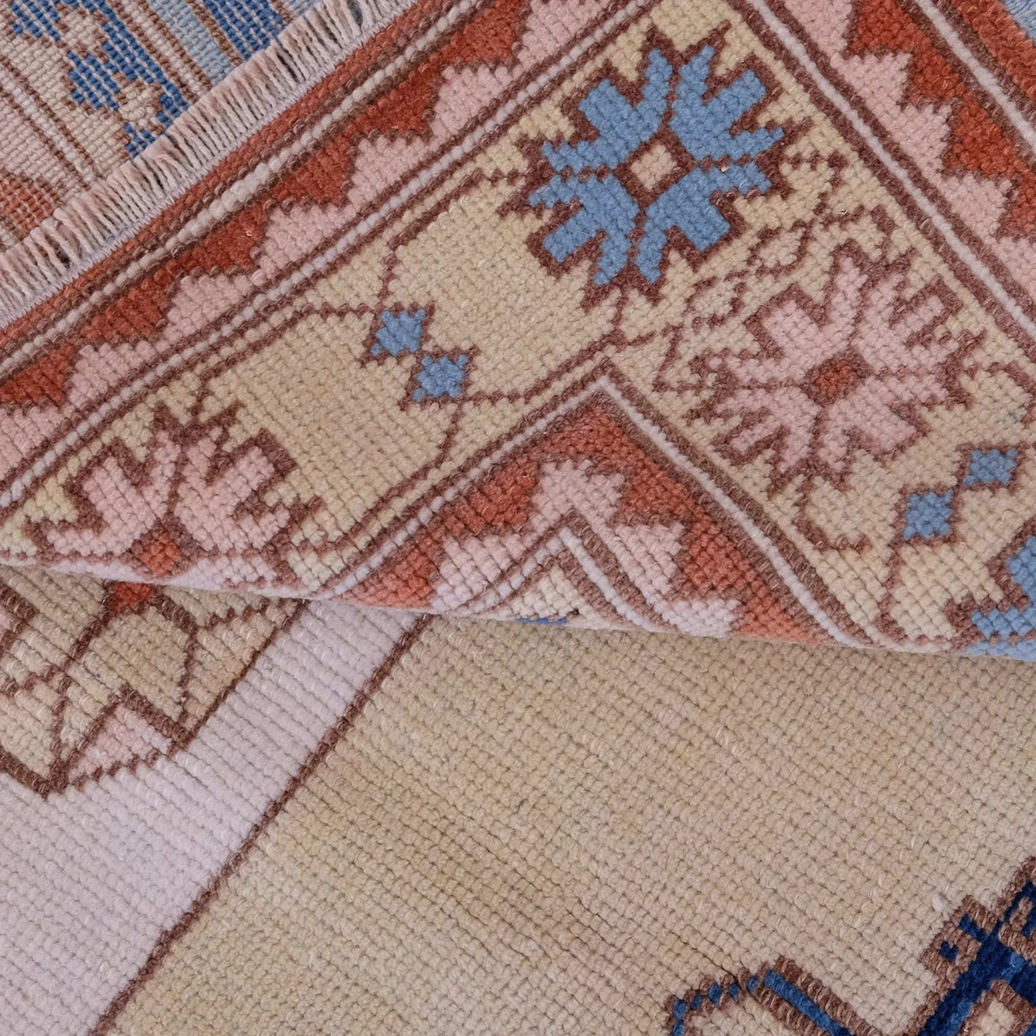 6092 Handwoven Vintage Rug 4'8x5'8
