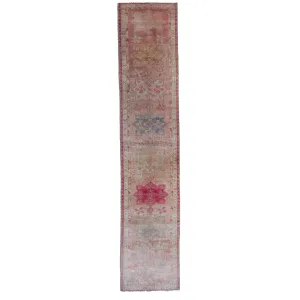 6184 Handwoven Vintage Rug 2'8x12'9
