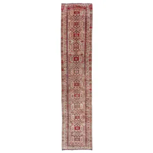 6190 Handwoven Vintage Rug 2'7x12'4