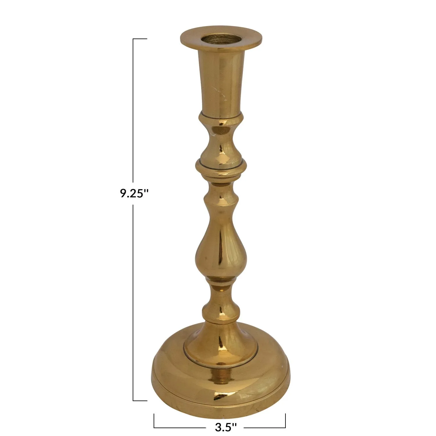 9.25" Gold Candlestick