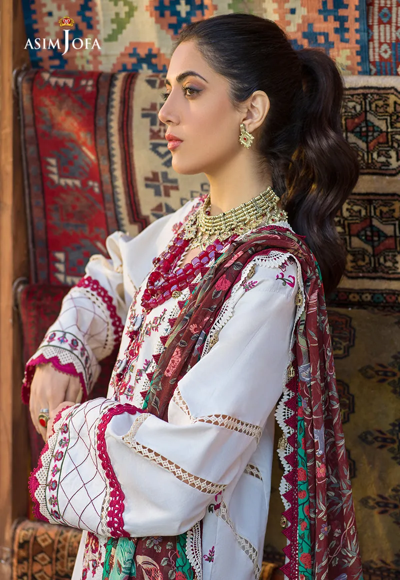 AJPR-17 | Asim Jofa Prints Rania Collection 2022 | Unstitched Embroidered Lawn Suits
