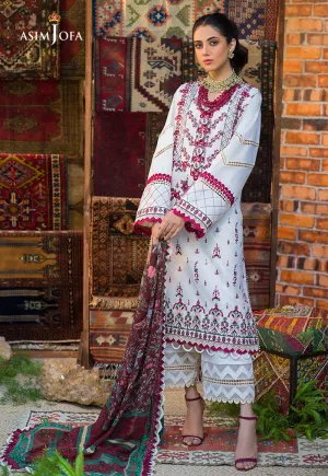 AJPR-17 | Asim Jofa Prints Rania Collection 2022 | Unstitched Embroidered Lawn Suits
