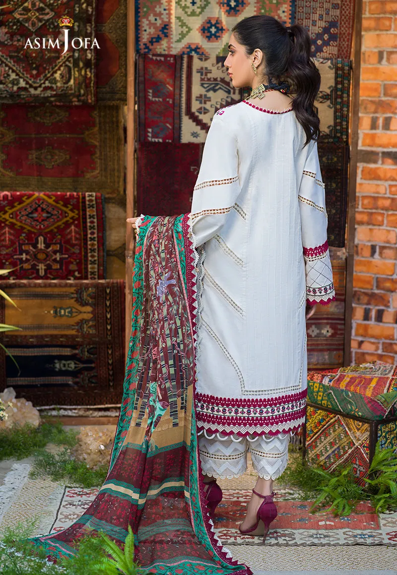 AJPR-17 | Asim Jofa Prints Rania Collection 2022 | Unstitched Embroidered Lawn Suits