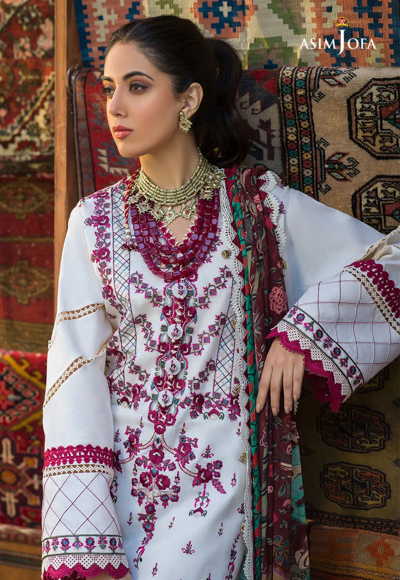 AJPR-17 | Asim Jofa Prints Rania Collection 2022 | Unstitched Embroidered Lawn Suits