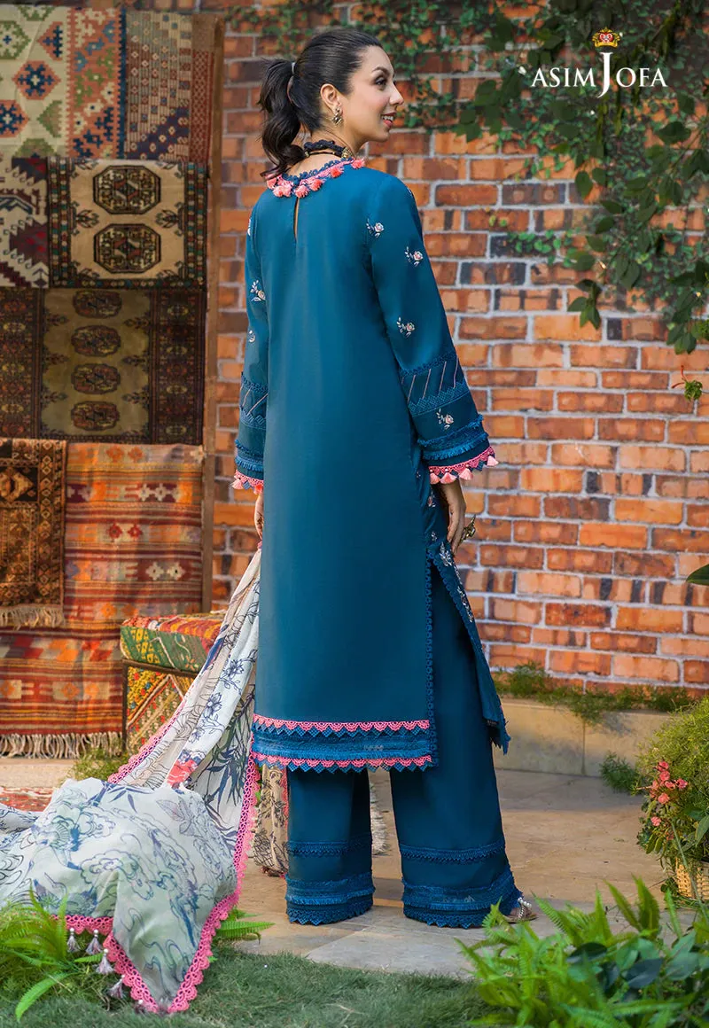 AJPR-37 | Asim Jofa Prints Rania Collection 2022 | Unstitched Embroidered Lawn Suits