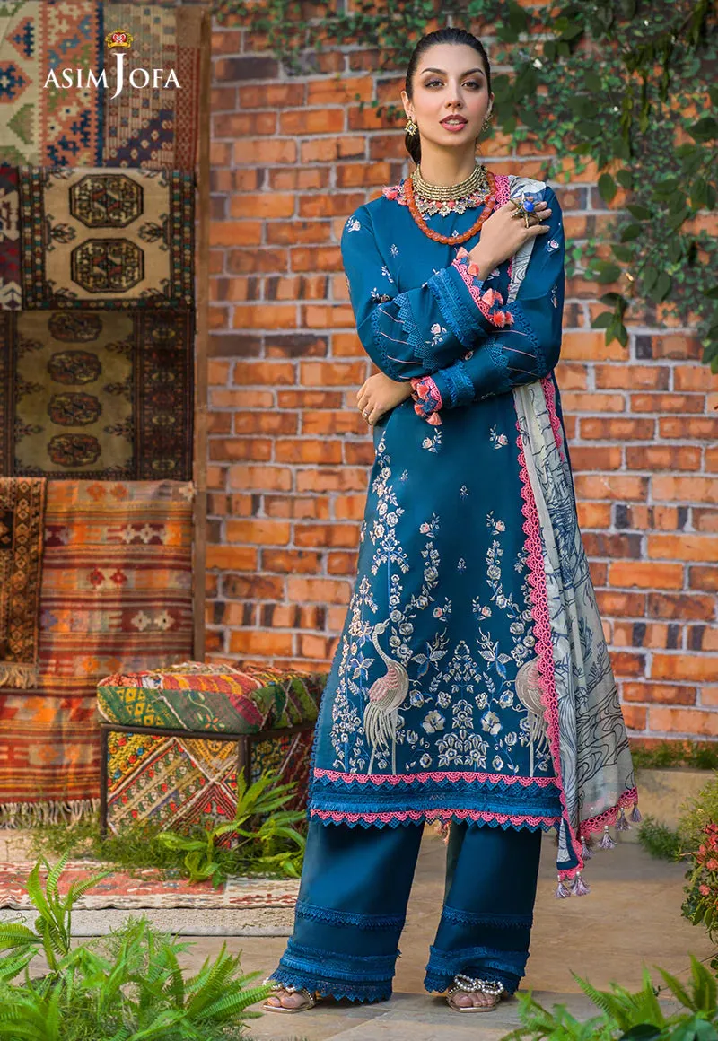 AJPR-37 | Asim Jofa Prints Rania Collection 2022 | Unstitched Embroidered Lawn Suits