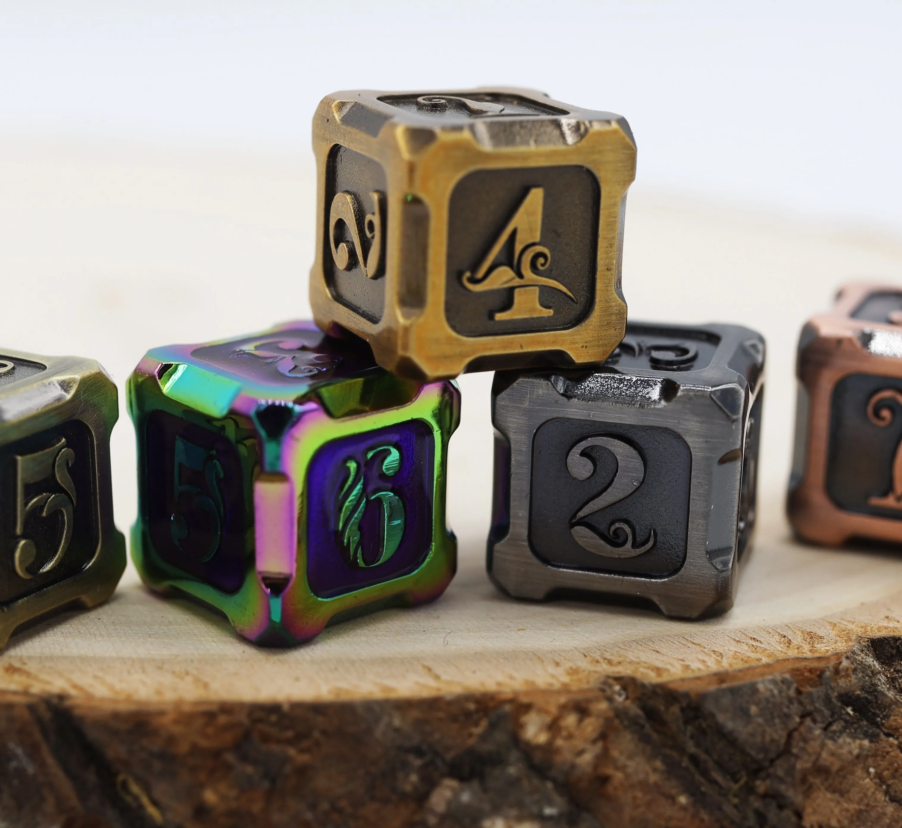 Alchemist Metals: Gold - Metal RPG Dice Set