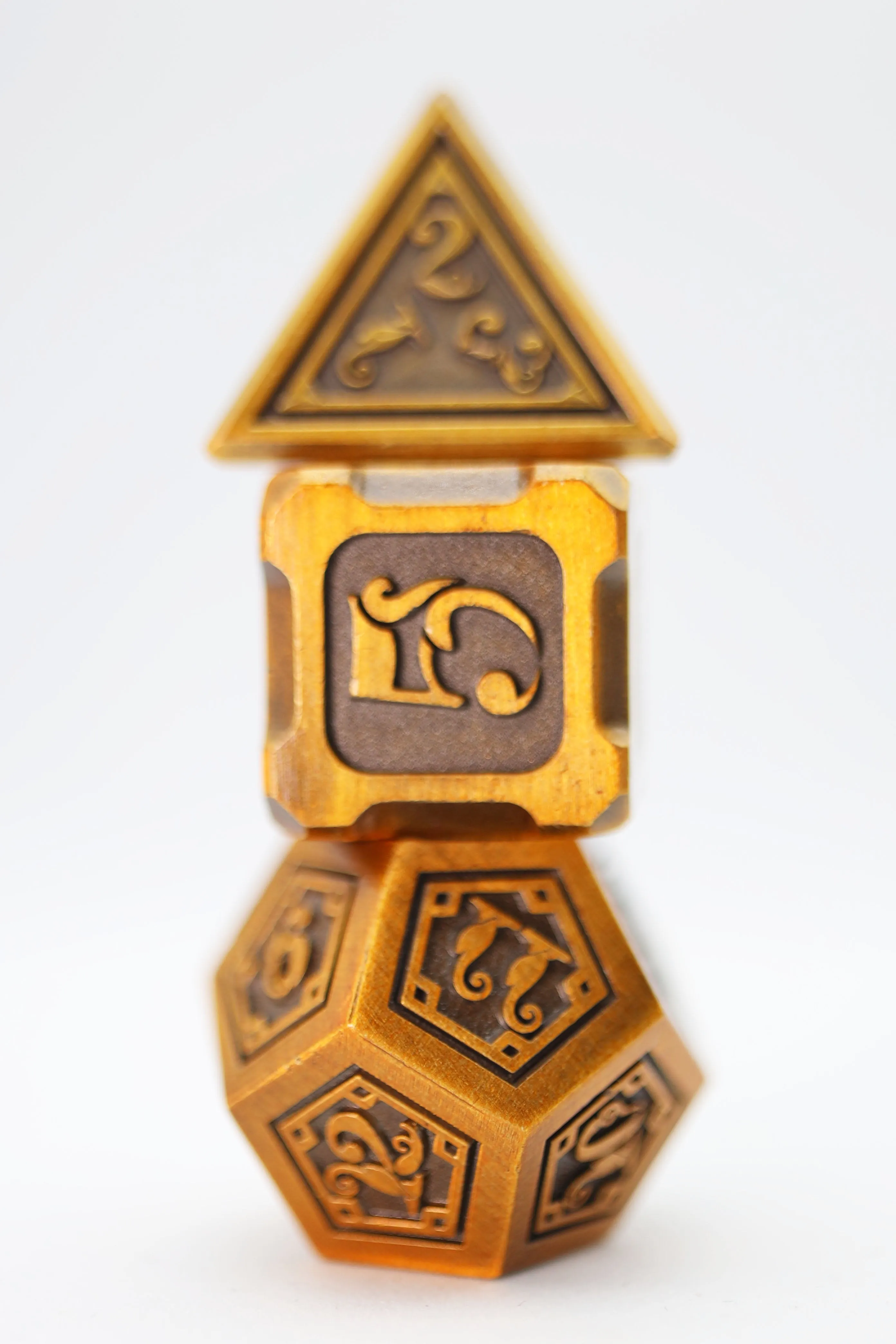 Alchemist Metals: Gold - Metal RPG Dice Set
