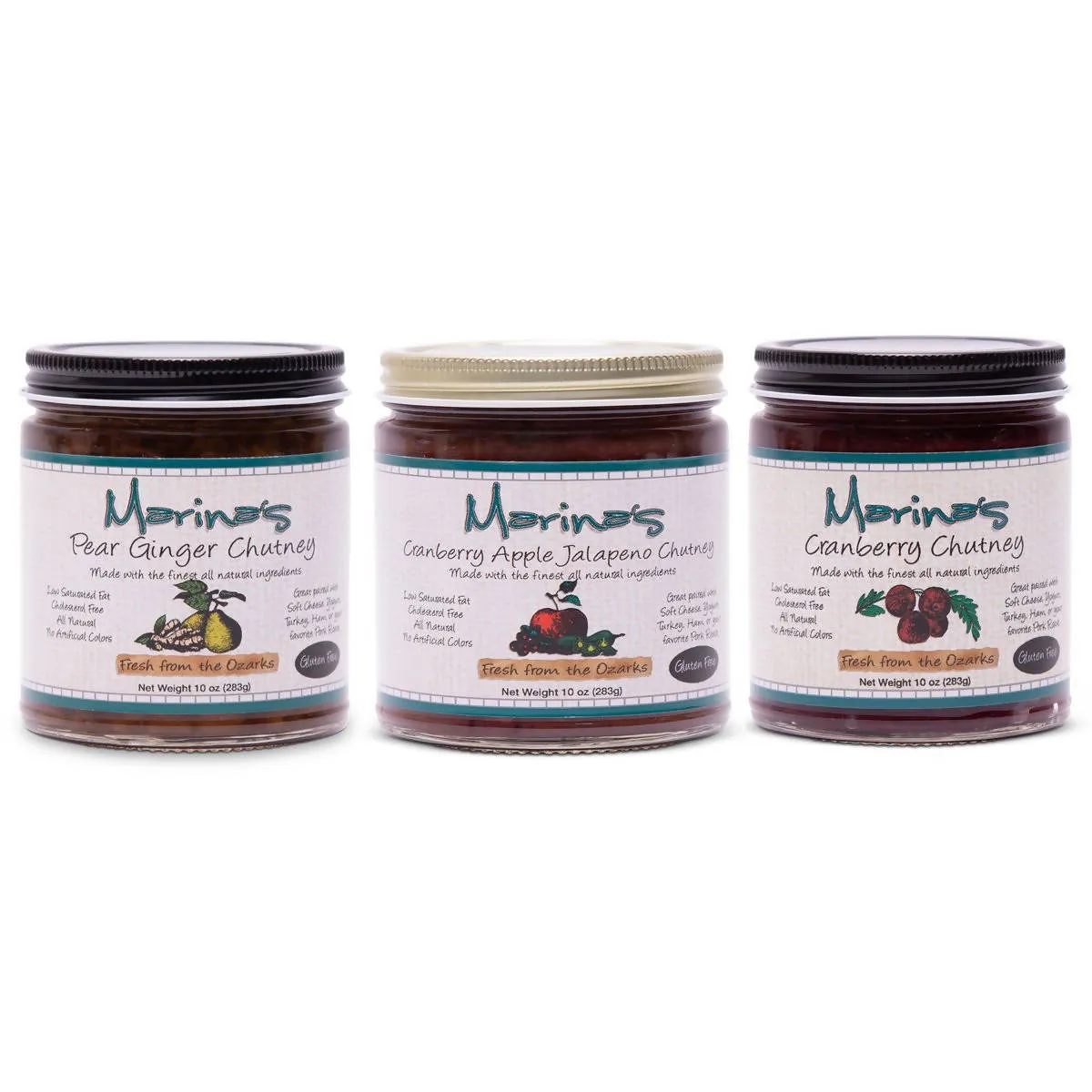 All Three Marina’s Chutneys - 10 oz each