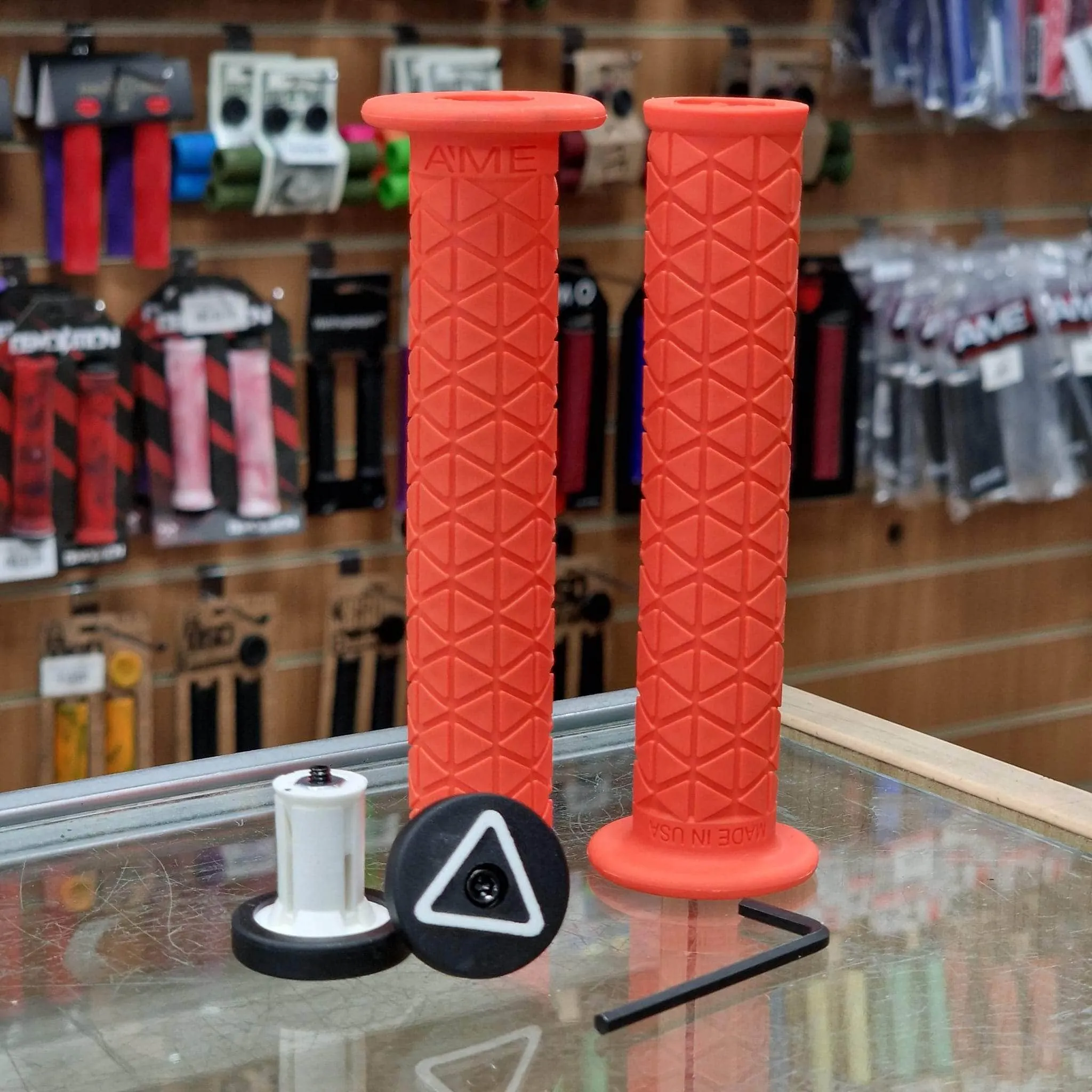 A'ME BMX Super Tri Grips with Flange