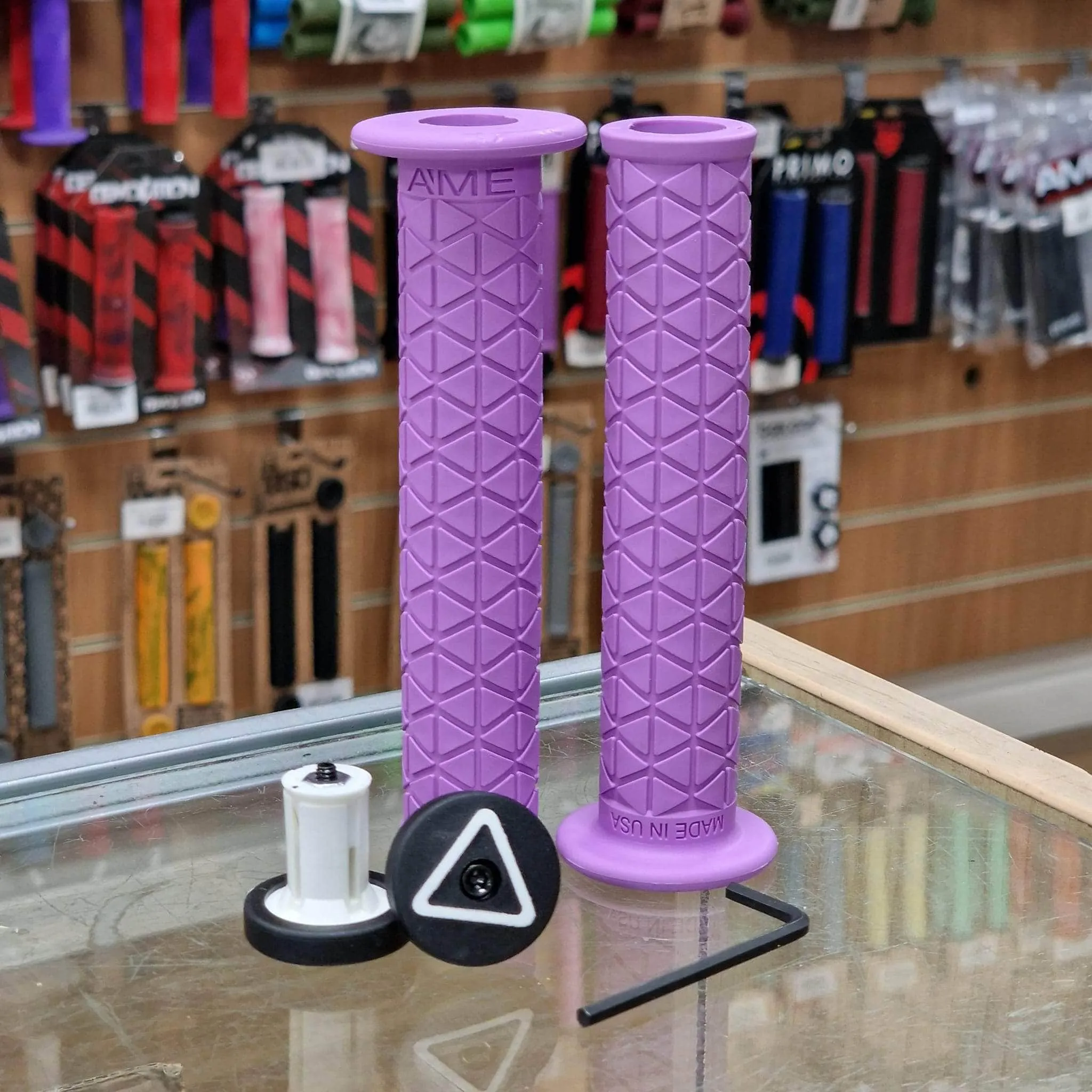A'ME BMX Super Tri Grips with Flange