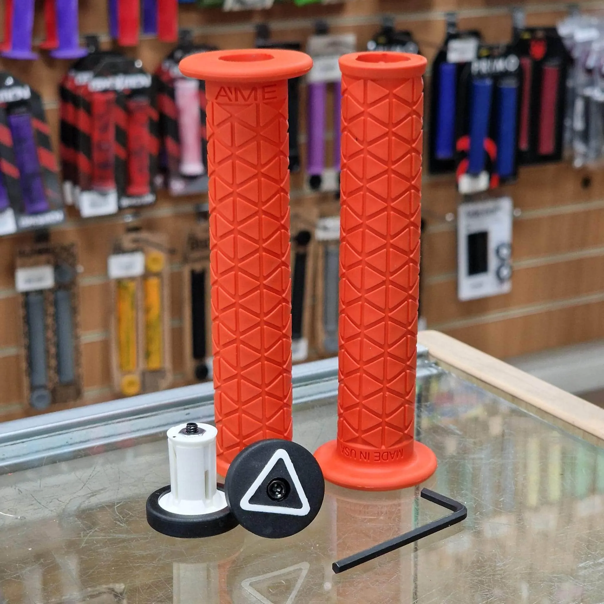 A'ME BMX Super Tri Grips with Flange