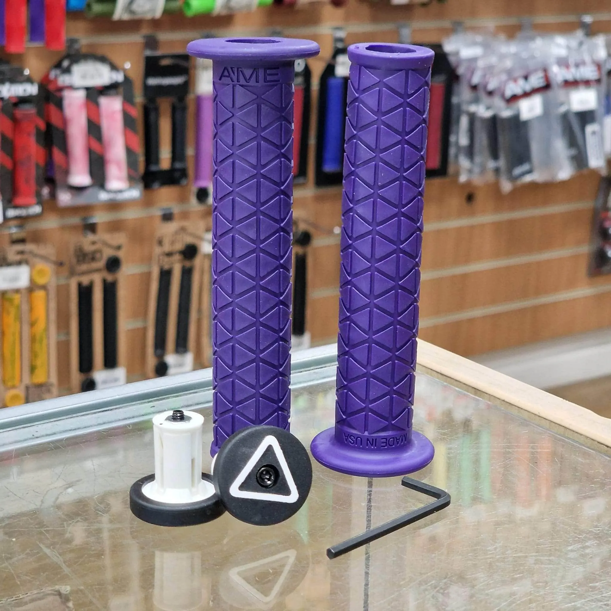 A'ME BMX Super Tri Grips with Flange