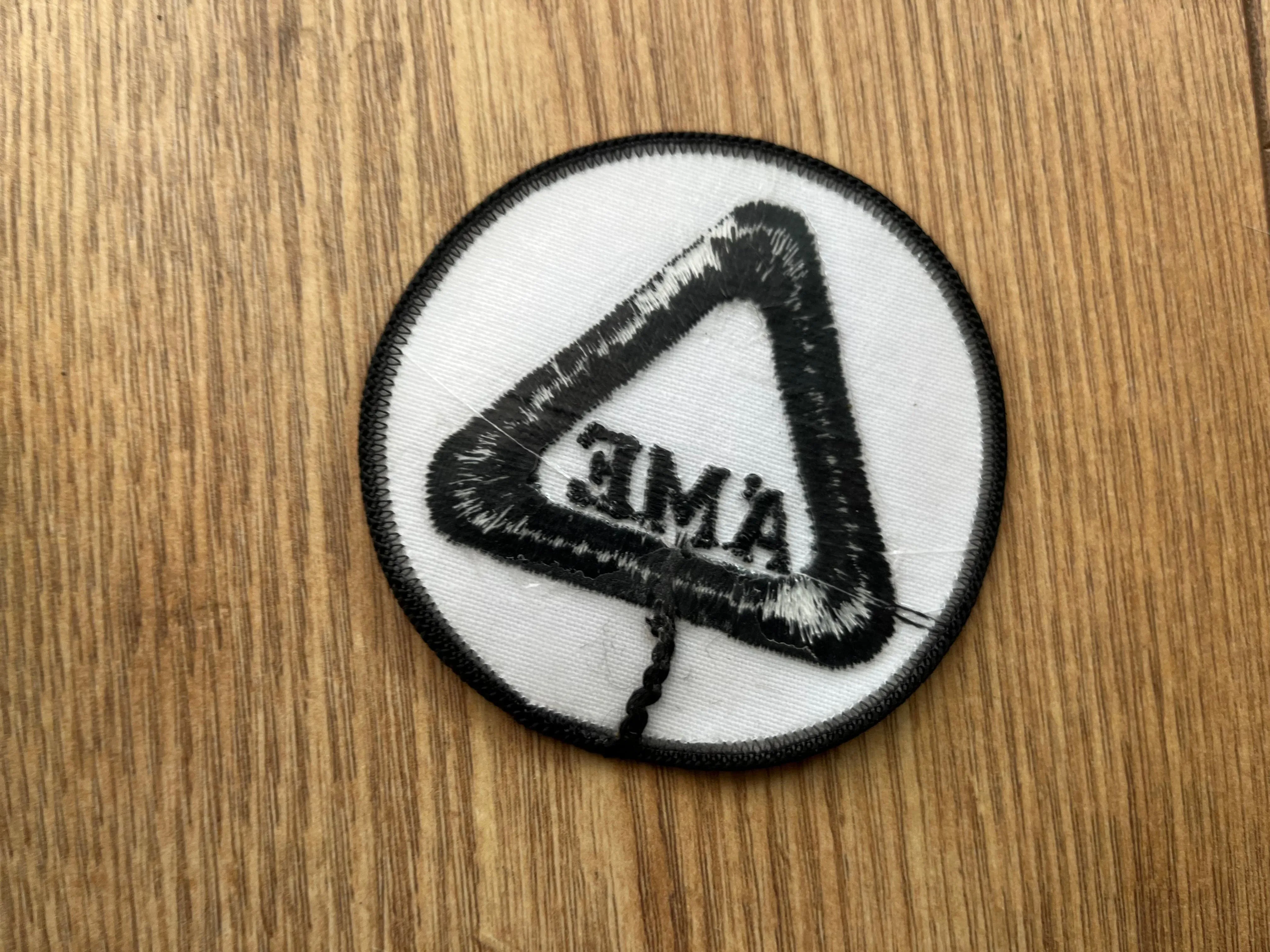 A'ME Round Sew On Patch NOS