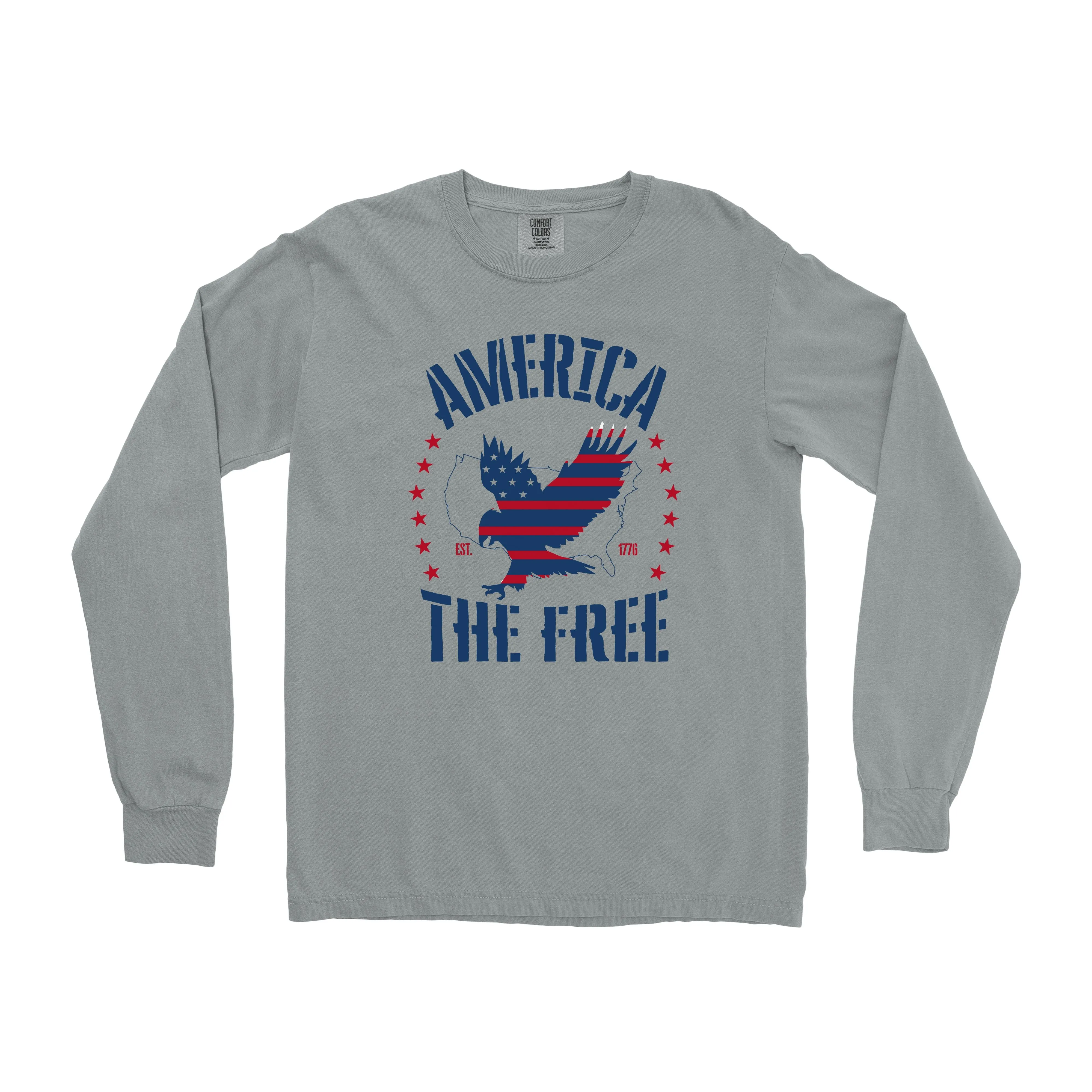 AMERICA THE FREE LONG SLEEVE SHIRT