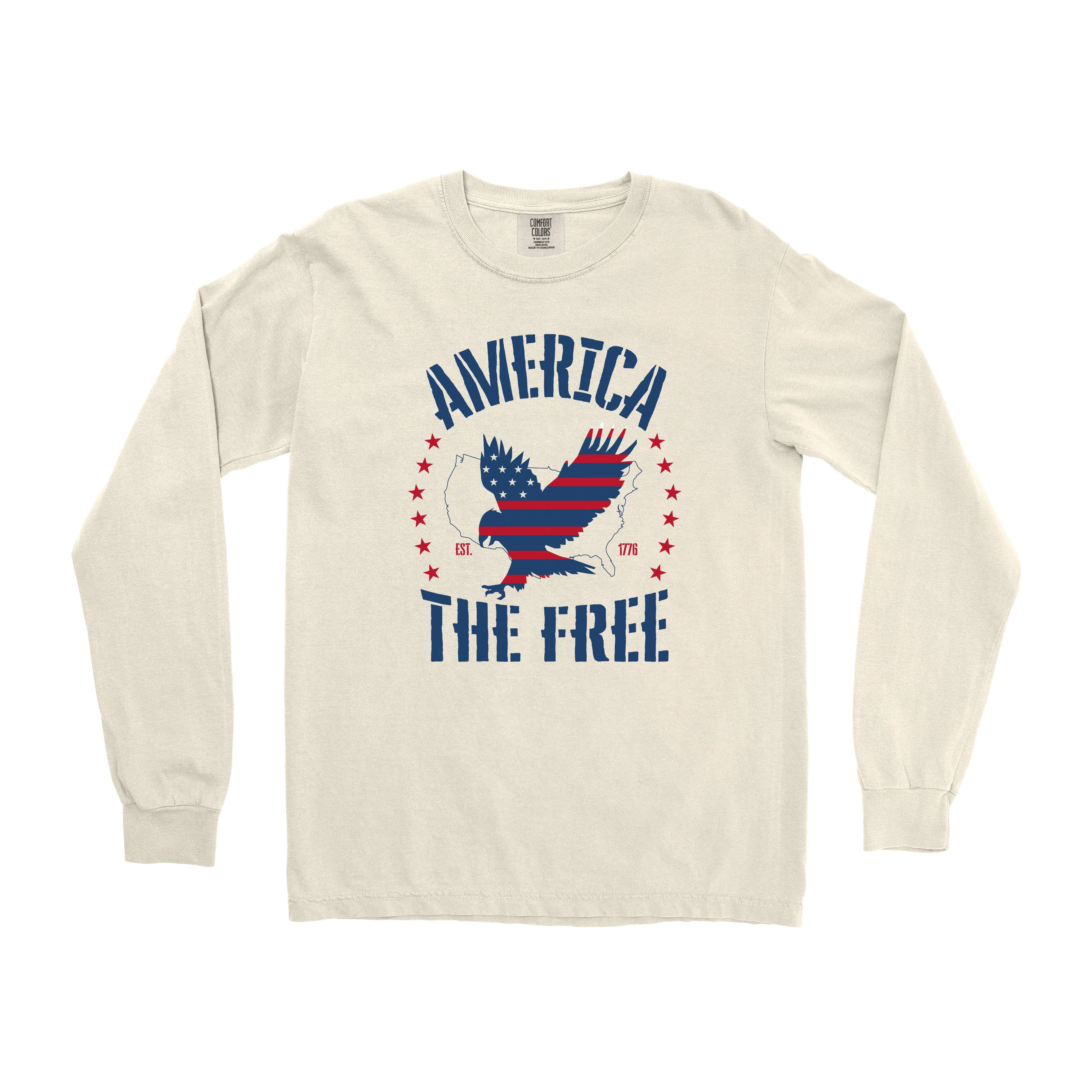AMERICA THE FREE LONG SLEEVE SHIRT