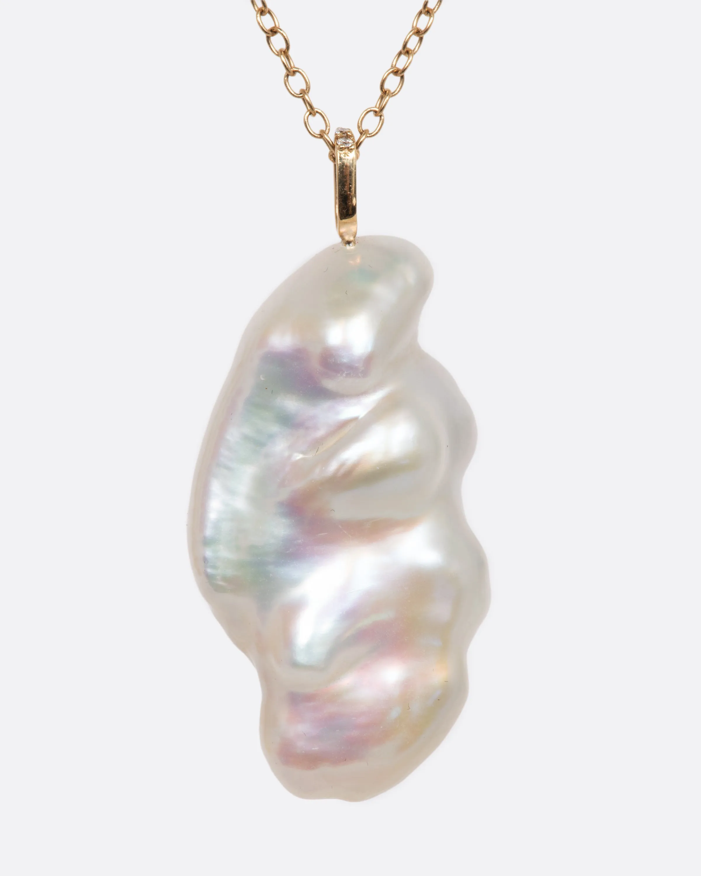 Amethyst and Pearl Pendant Necklace