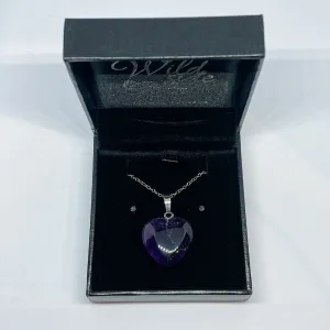 Amethyst Heart Pendant
