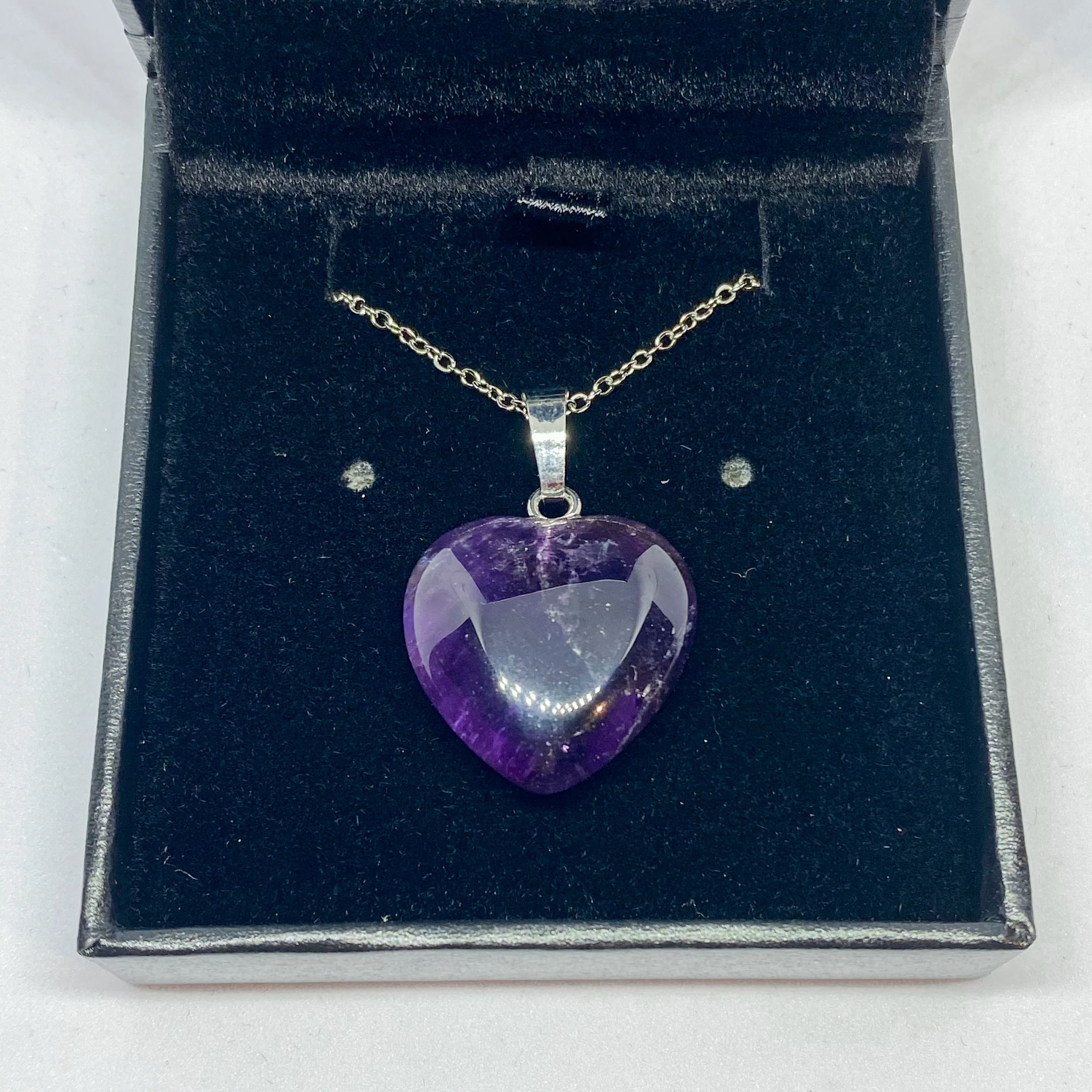 Amethyst Heart Pendant