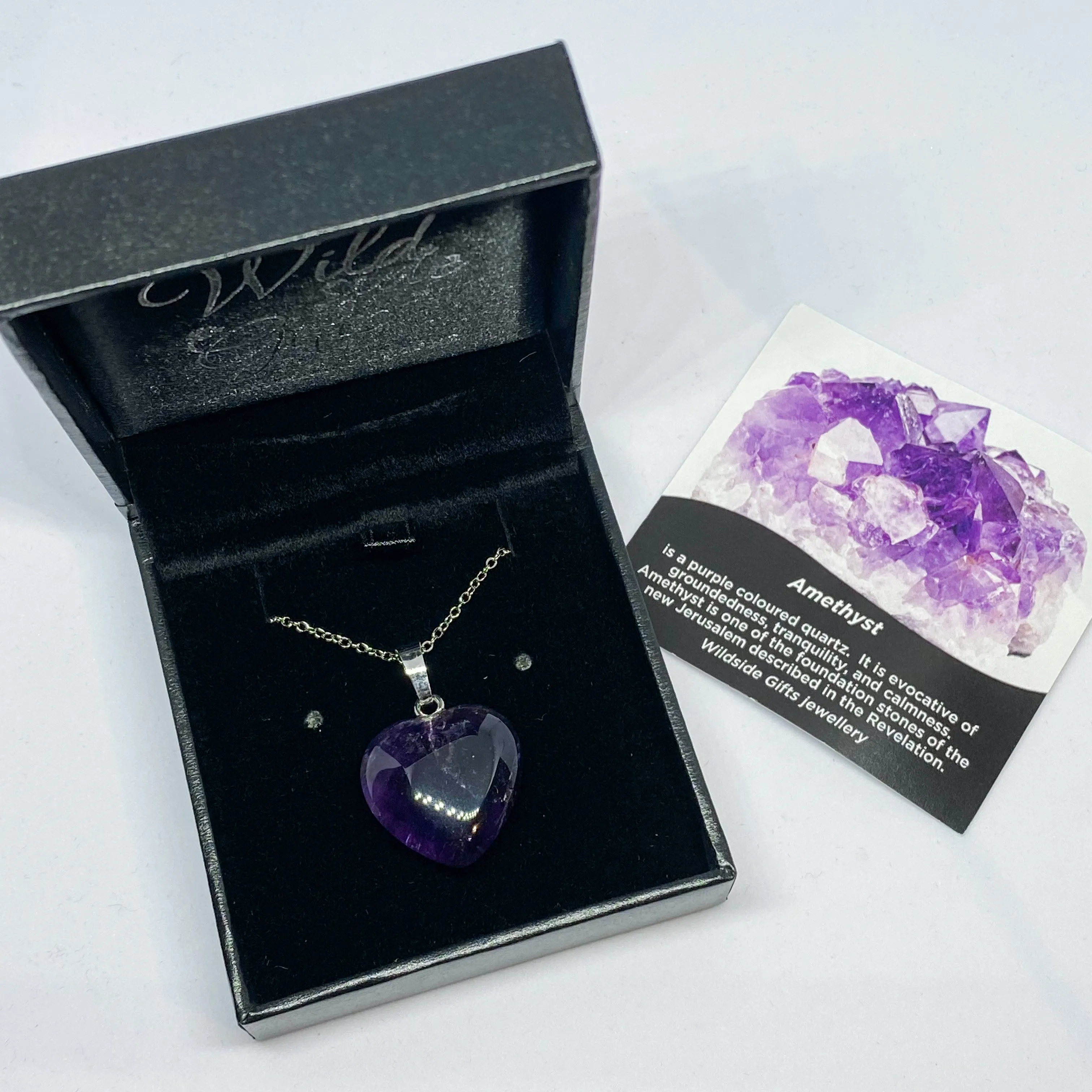 Amethyst Heart Pendant