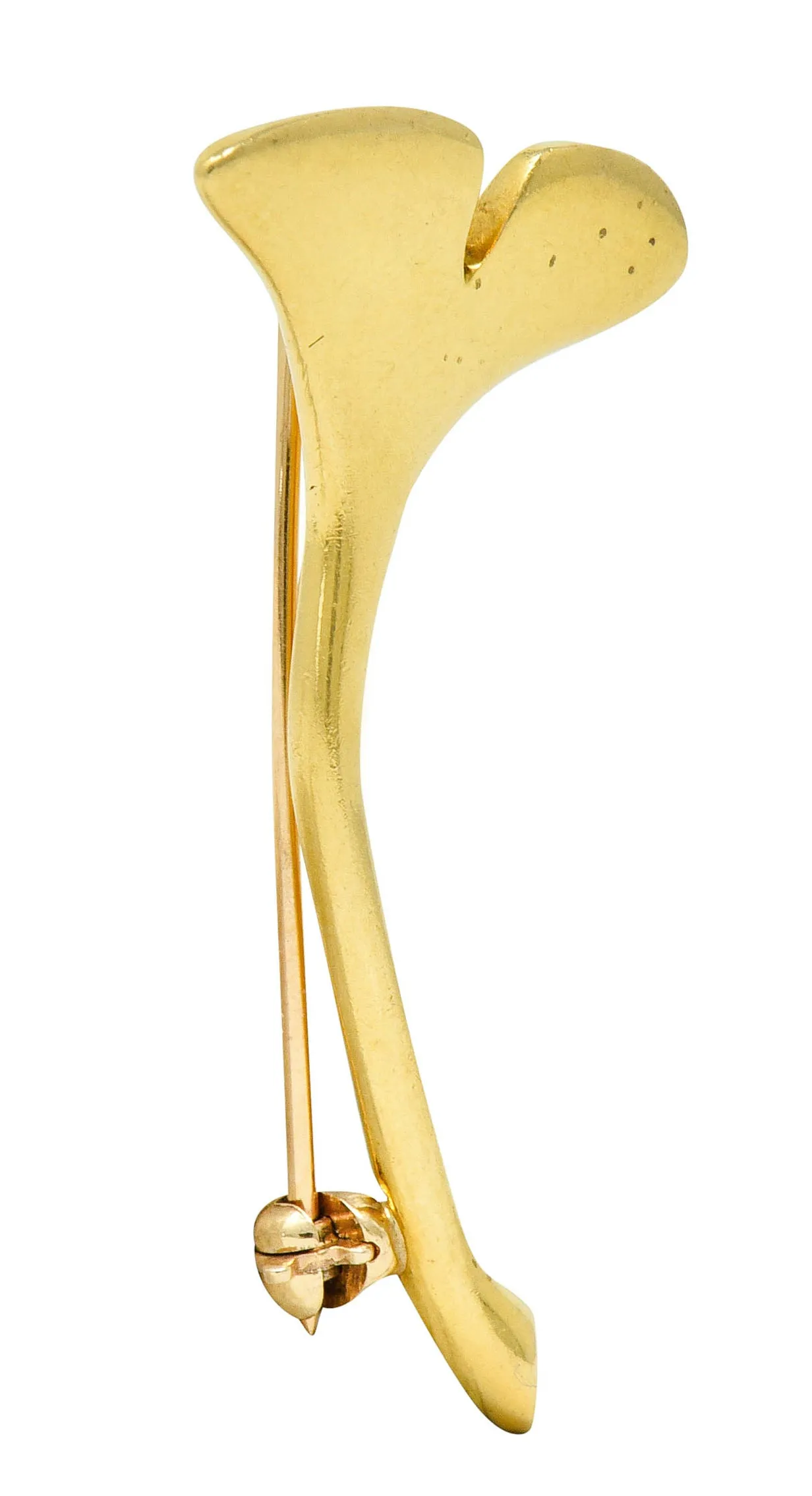 Angela Cummings Tiffany & Co. 18 Karat Gold Ginkgo Leaf Brooch