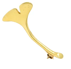 Angela Cummings Tiffany & Co. 18 Karat Gold Ginkgo Leaf Brooch