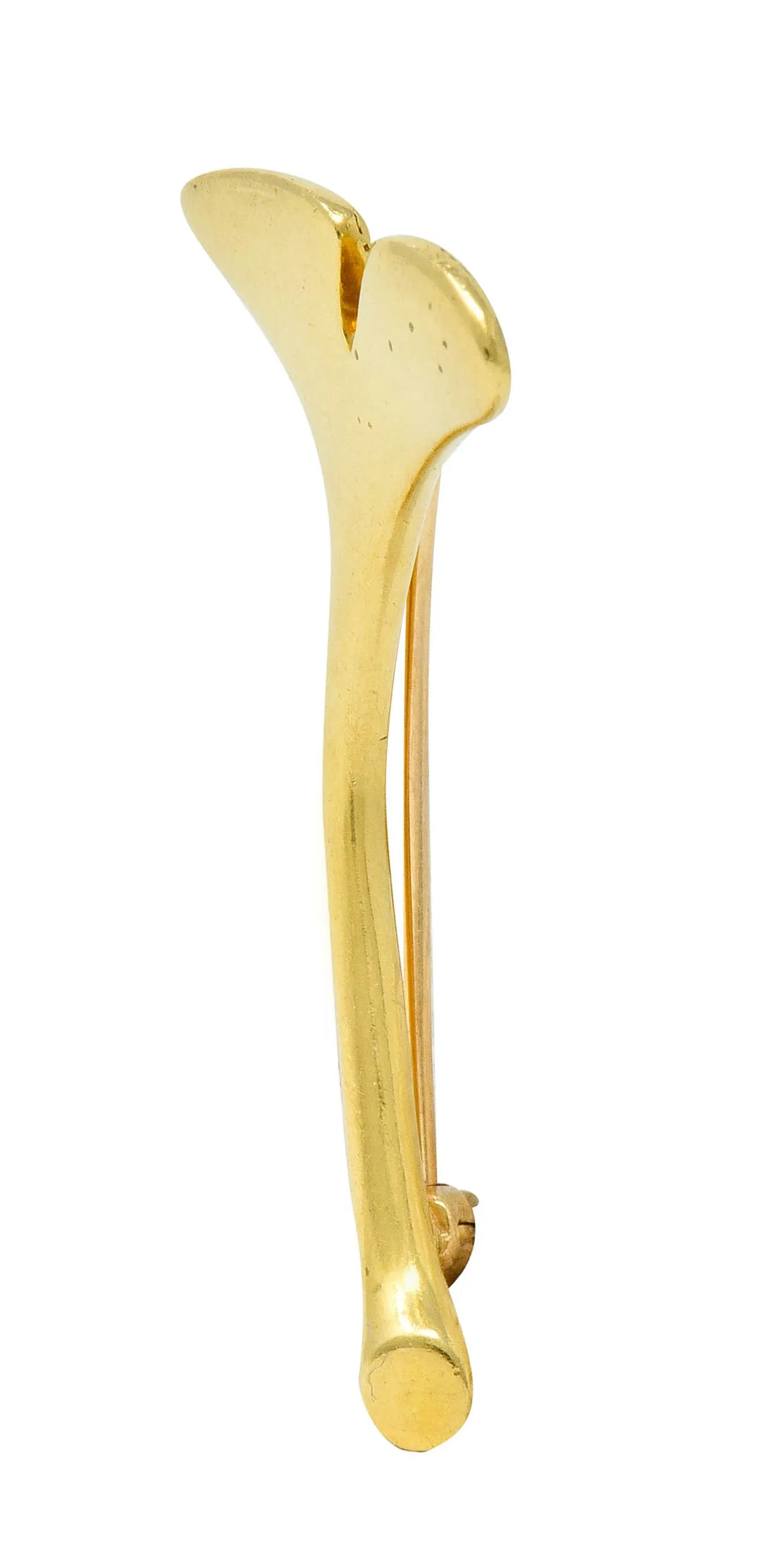Angela Cummings Tiffany & Co. 18 Karat Gold Ginkgo Leaf Brooch