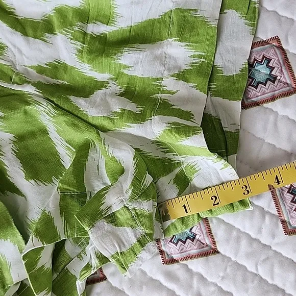 Anthropologie Breezy Paperbag Shorts in Chartreuse Linen