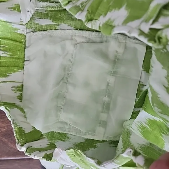 Anthropologie Breezy Paperbag Shorts in Chartreuse Linen