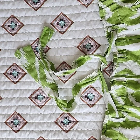 Anthropologie Breezy Paperbag Shorts in Chartreuse Linen