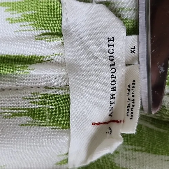 Anthropologie Breezy Paperbag Shorts in Chartreuse Linen
