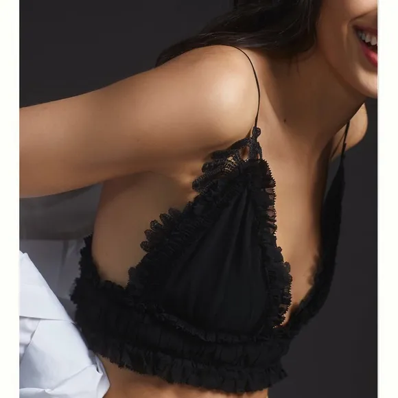 ANTHROPOLOGIE Magali Pascal Lace Cropped Bralette