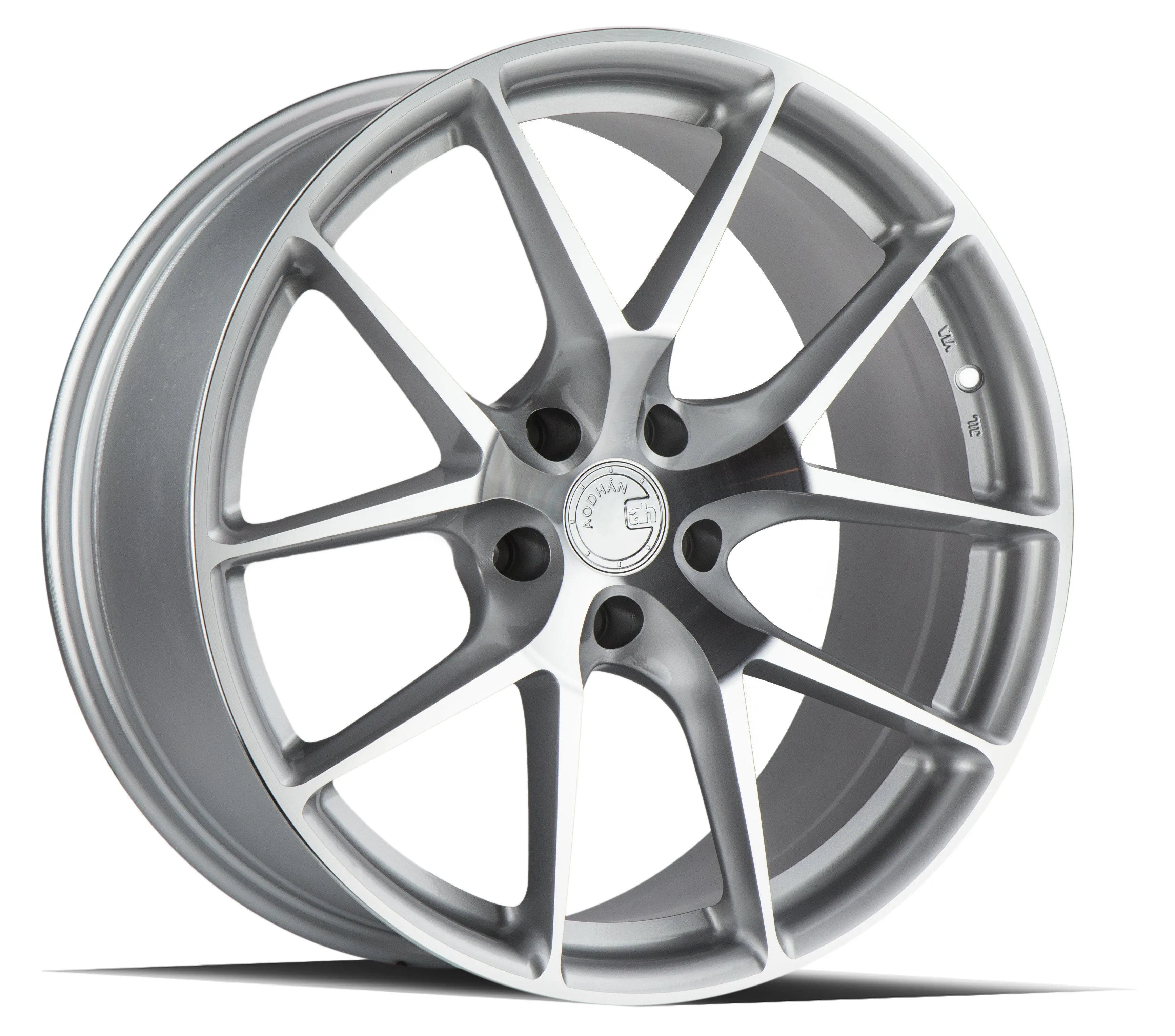 Aodhan LS007 19x8.5 5X114.3  35 Silver Machined Face