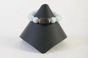 Aquamarine with Carved Smoky Quartz