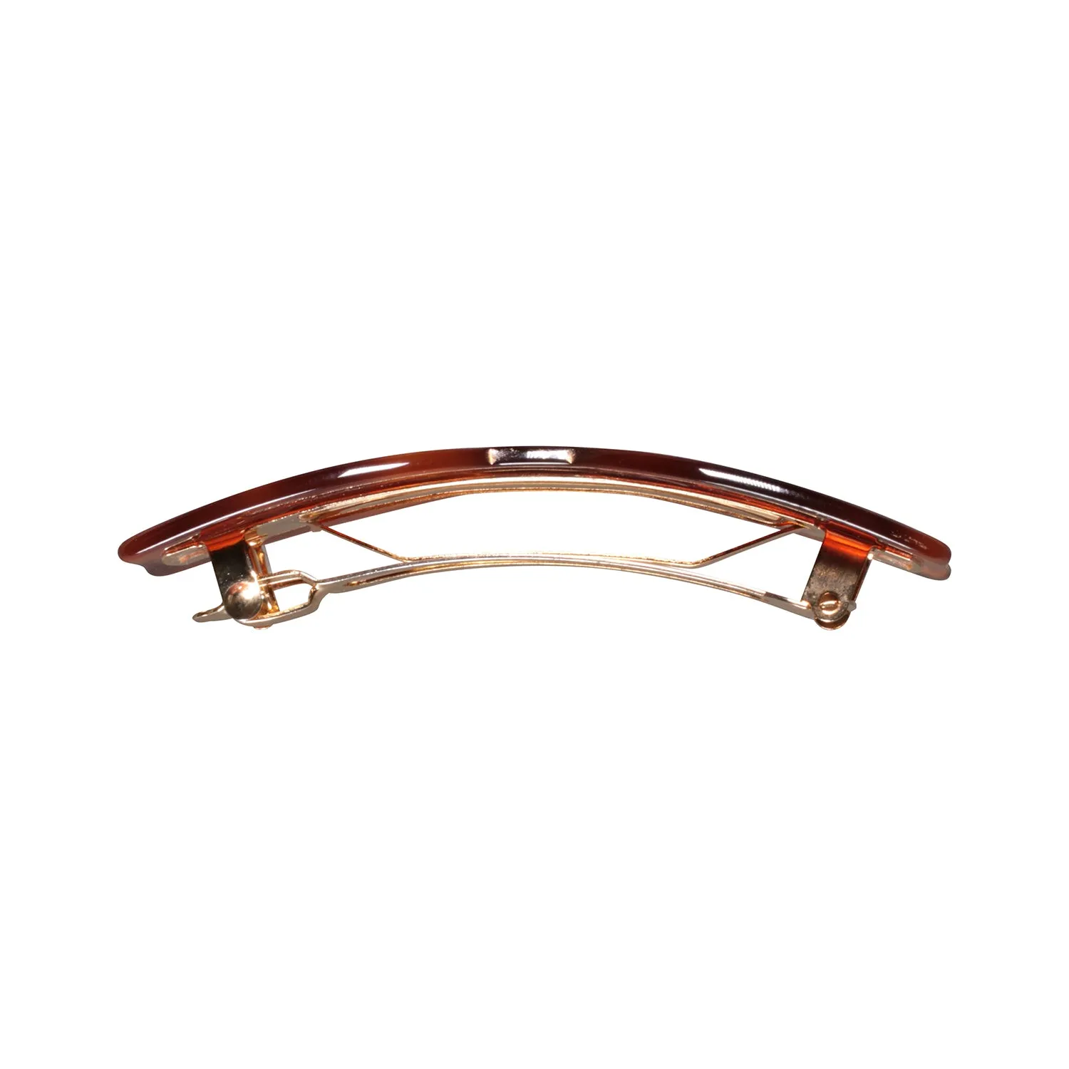 Art Deco Embossed Small Tortoiseshell Bow Hair Clip