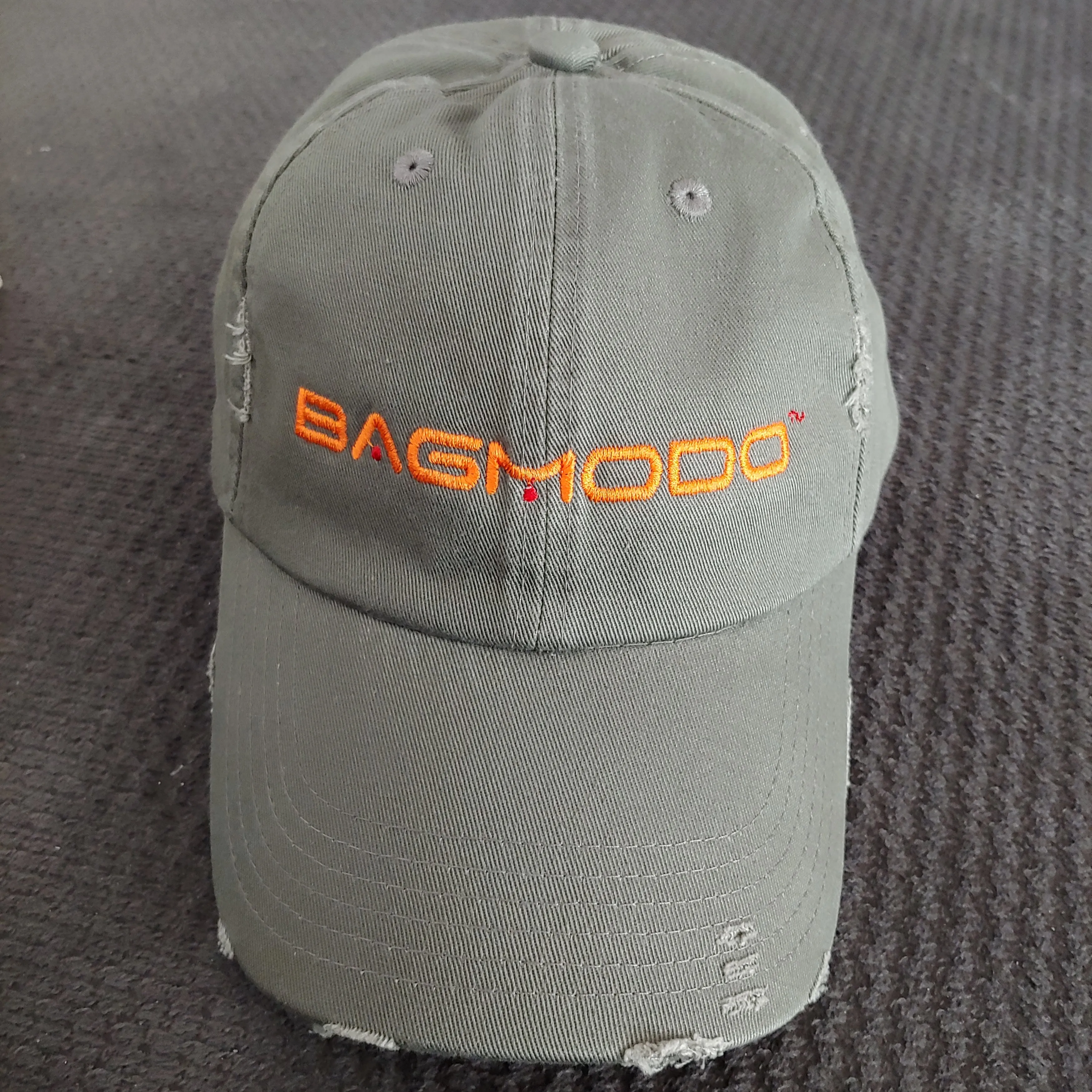 BAGMODO® Distressed Light Olive Cap