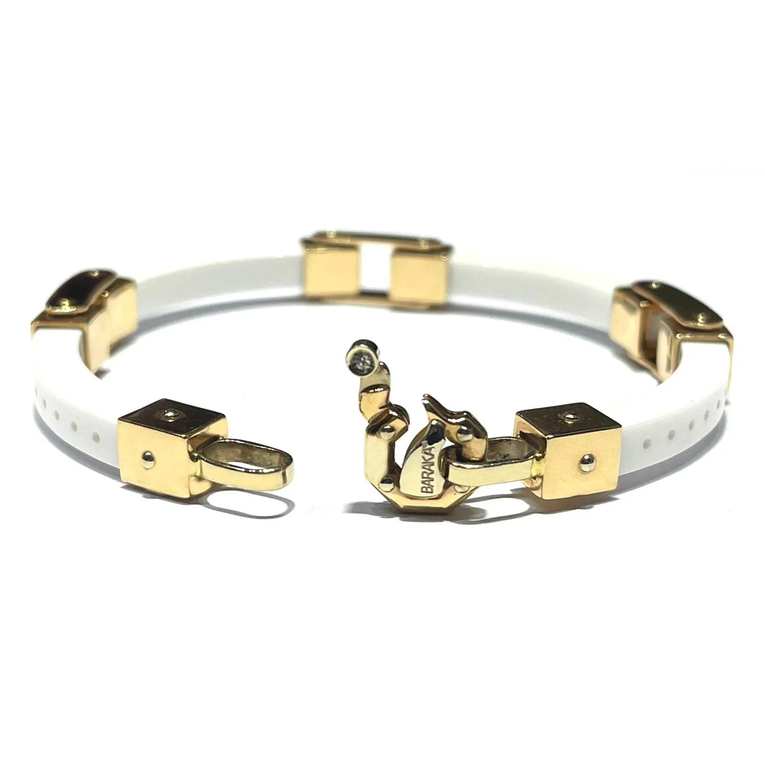 Barakà bracelet ceramic yellow gold 18kt ceramic br21367b